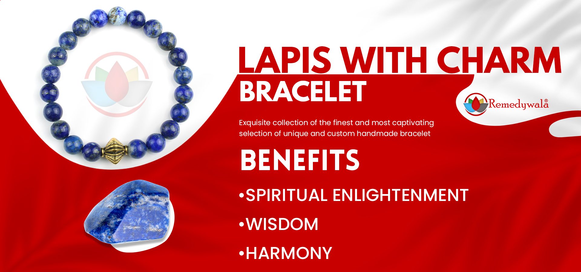 Lapis with Charm Bracelet 8mm Lapis with Charm Bracelet 8mm