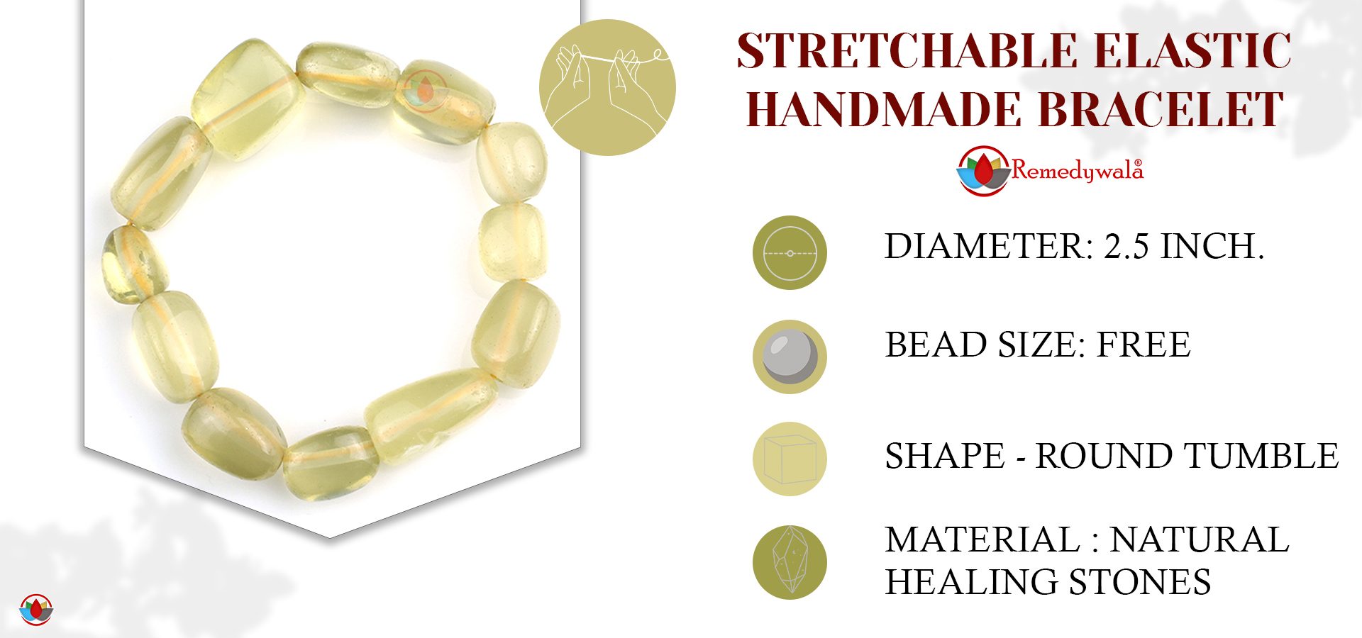 Lemon Quartz Tumble Bracelet Lemon Quartz Tumble Bracelet