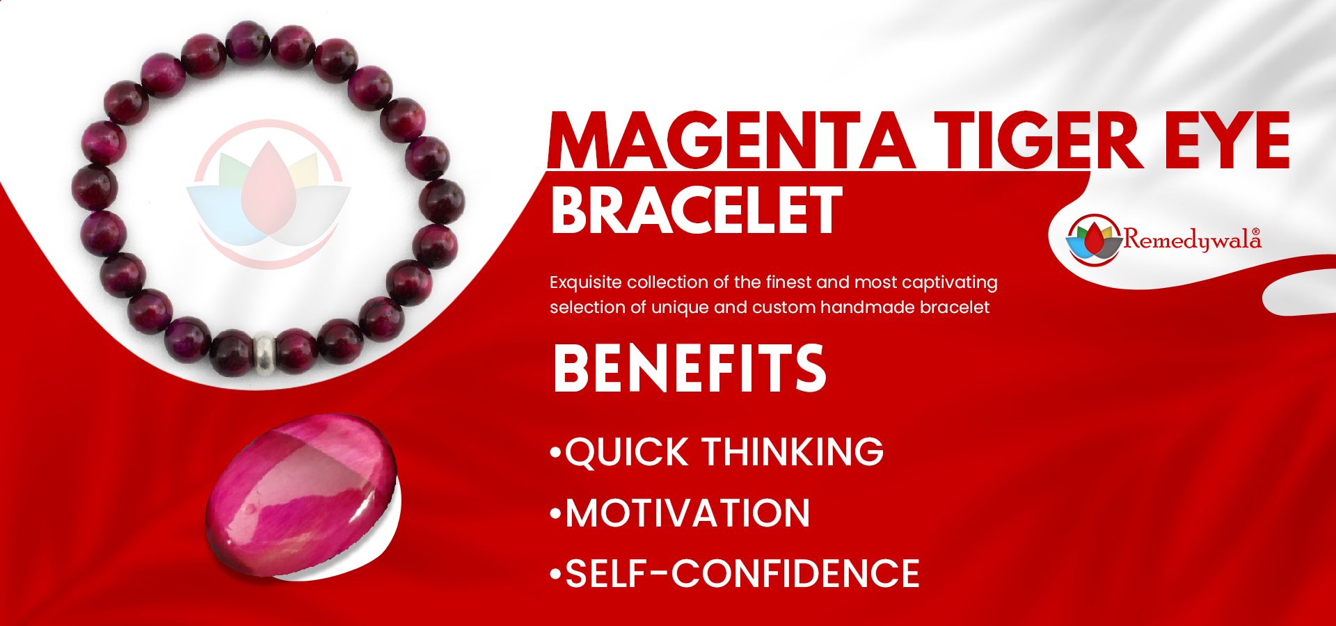 Magenta Tiger Eye Bracelet Magenta Tiger Eye Bracelet