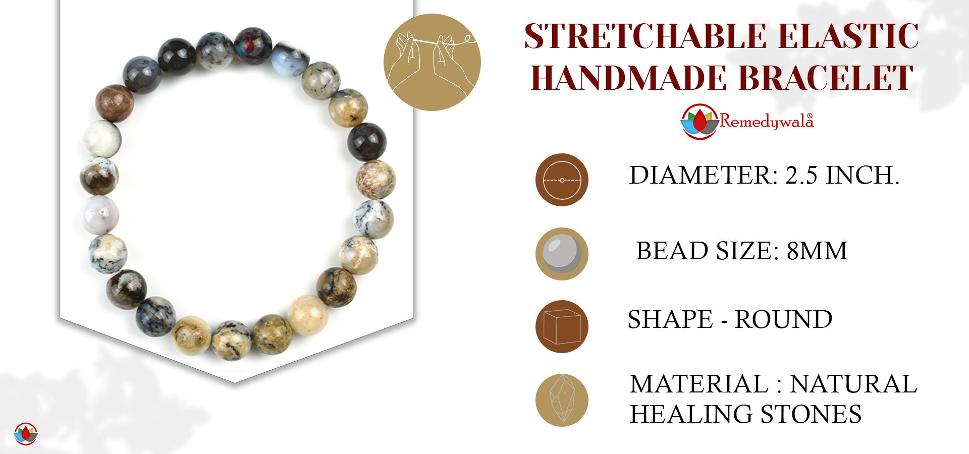 Merlinite Opal Crystal Bracelet Merlinite Opal Crystal Bracelet