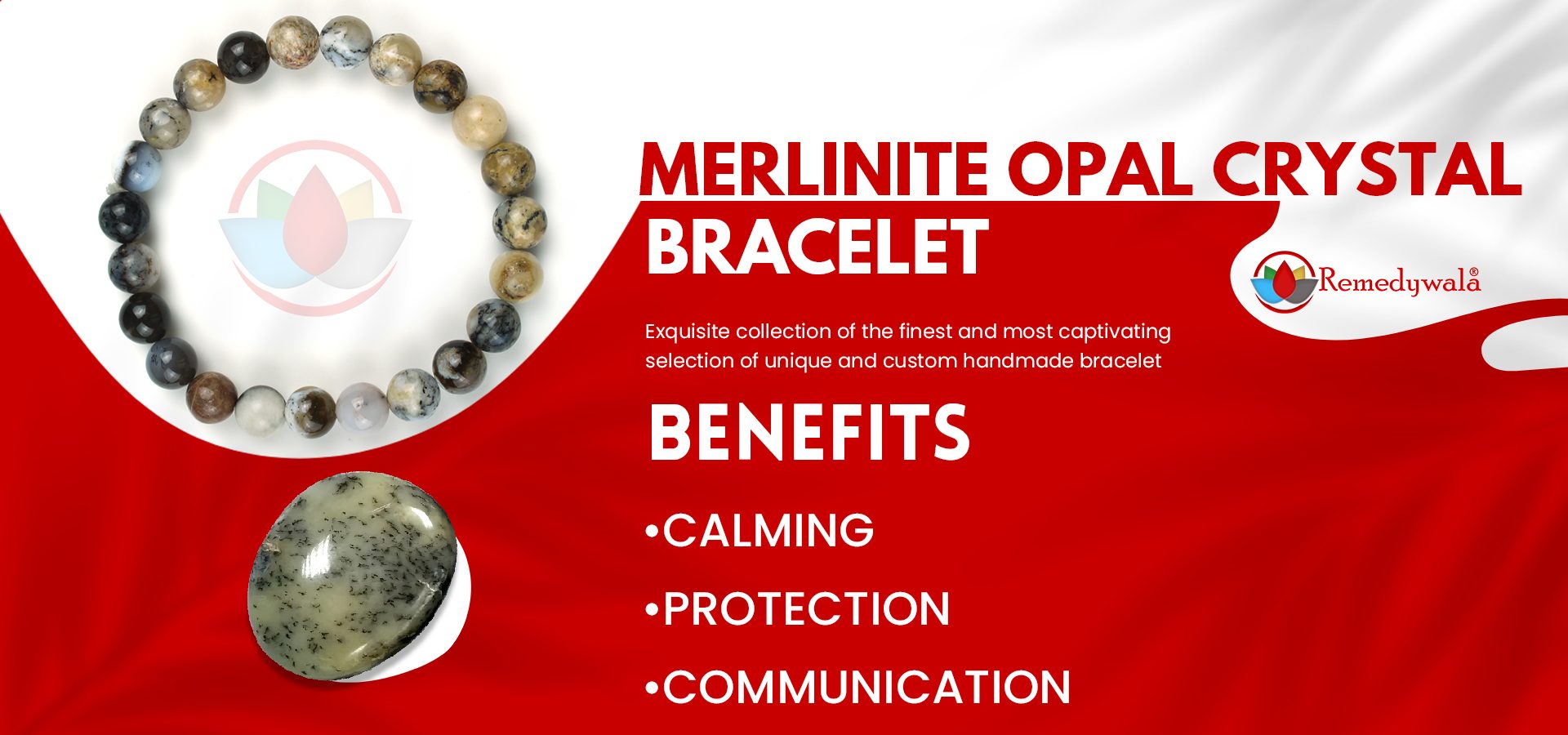 Merlinite Opal Crystal Bracelet Merlinite Opal Crystal Bracelet