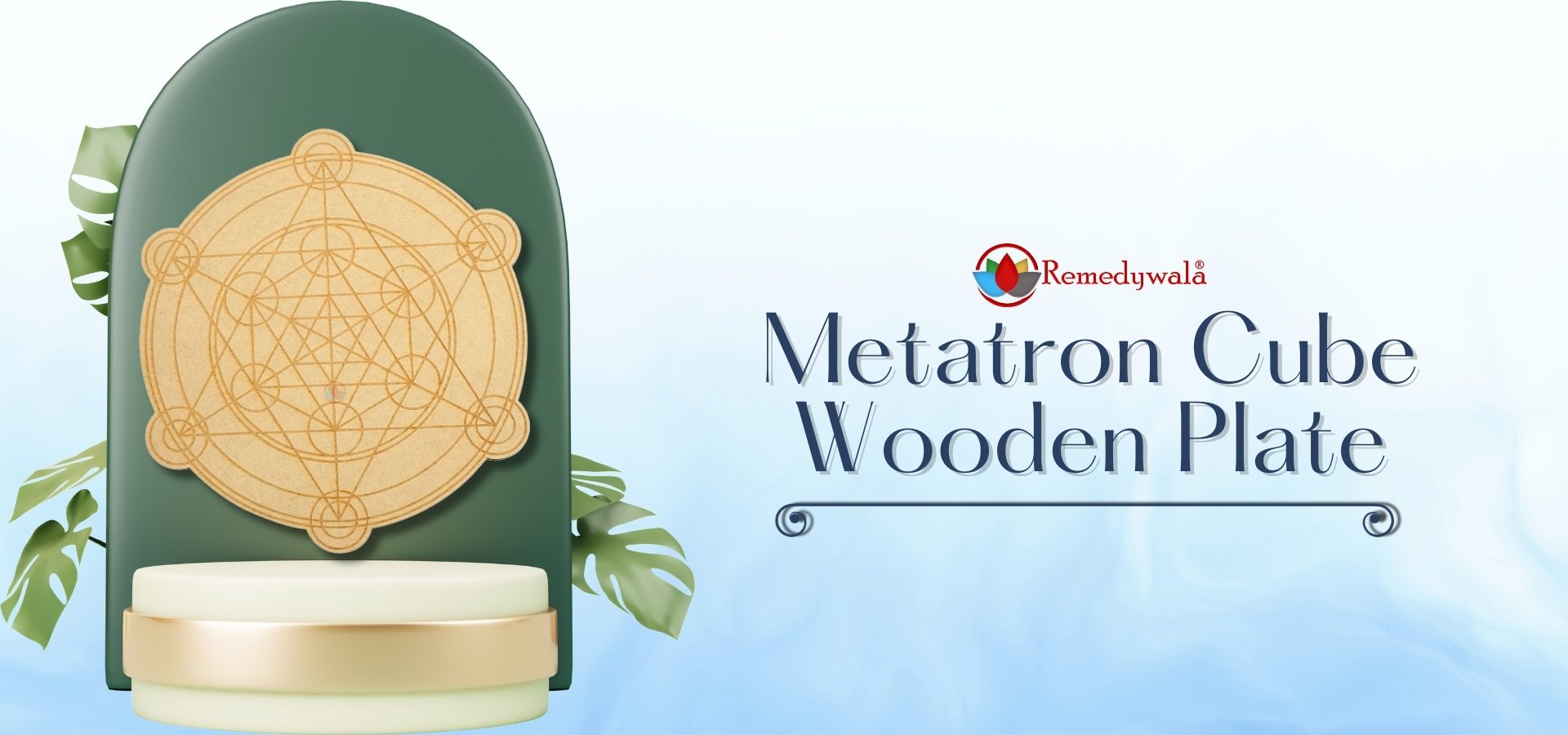 Metatron Cube Plate (10 Inch Approx) (1)