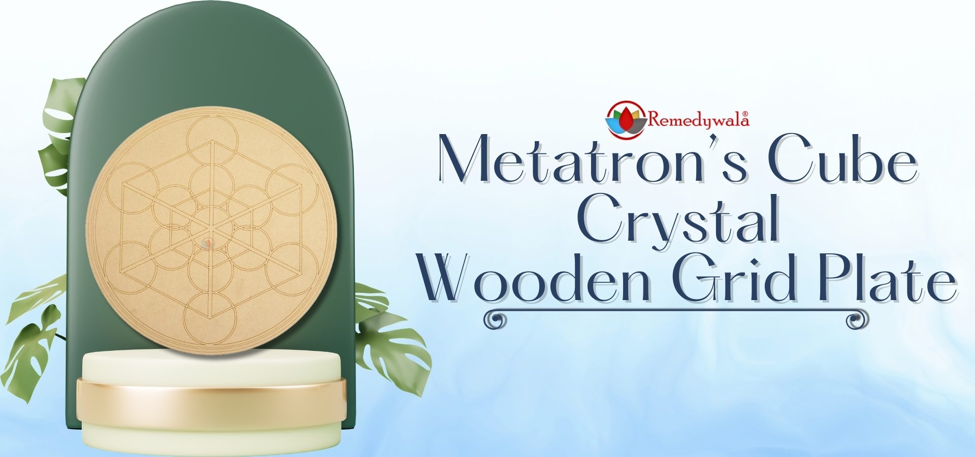 Metatron’s Cube Crystal Grid Plate (1)