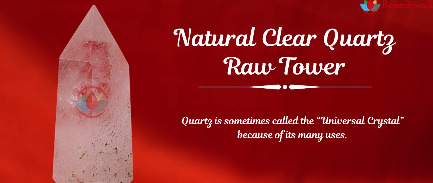 Natural Clear Quartz Raw Tower