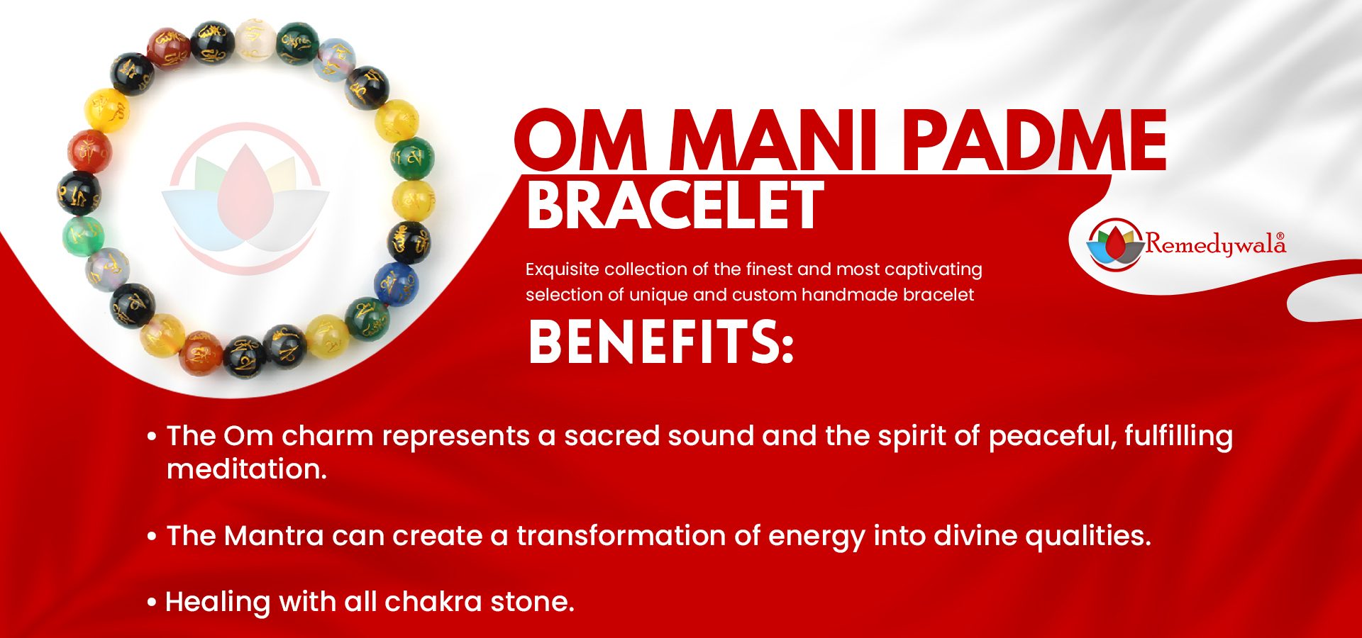 Om Mani Padme Hum Engraved Stone Bracelet Om Mani Padme Hum Engraved Stone Bracelet