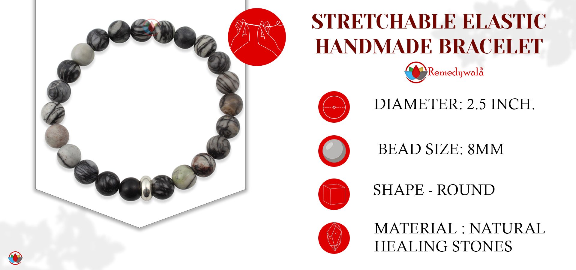 Picasso Jasper Bracelet 8mm Picasso Jasper Bracelet 8mm