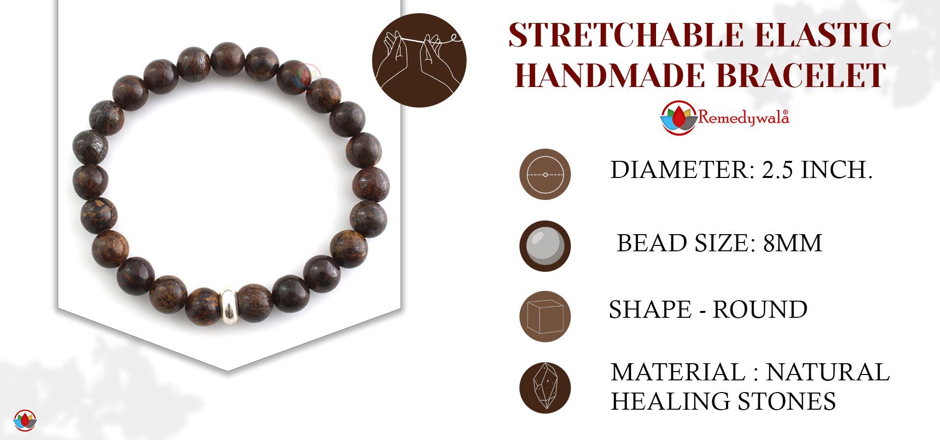 Pietersite Bracelet with Ring charm Pietersite Bracelet with Ring charm
