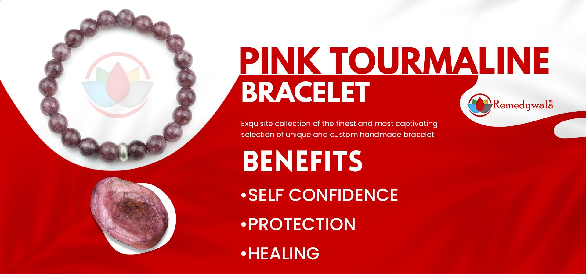 Pink Tourmaline Bracelet 8mm Pink Tourmaline Bracelet 8mm