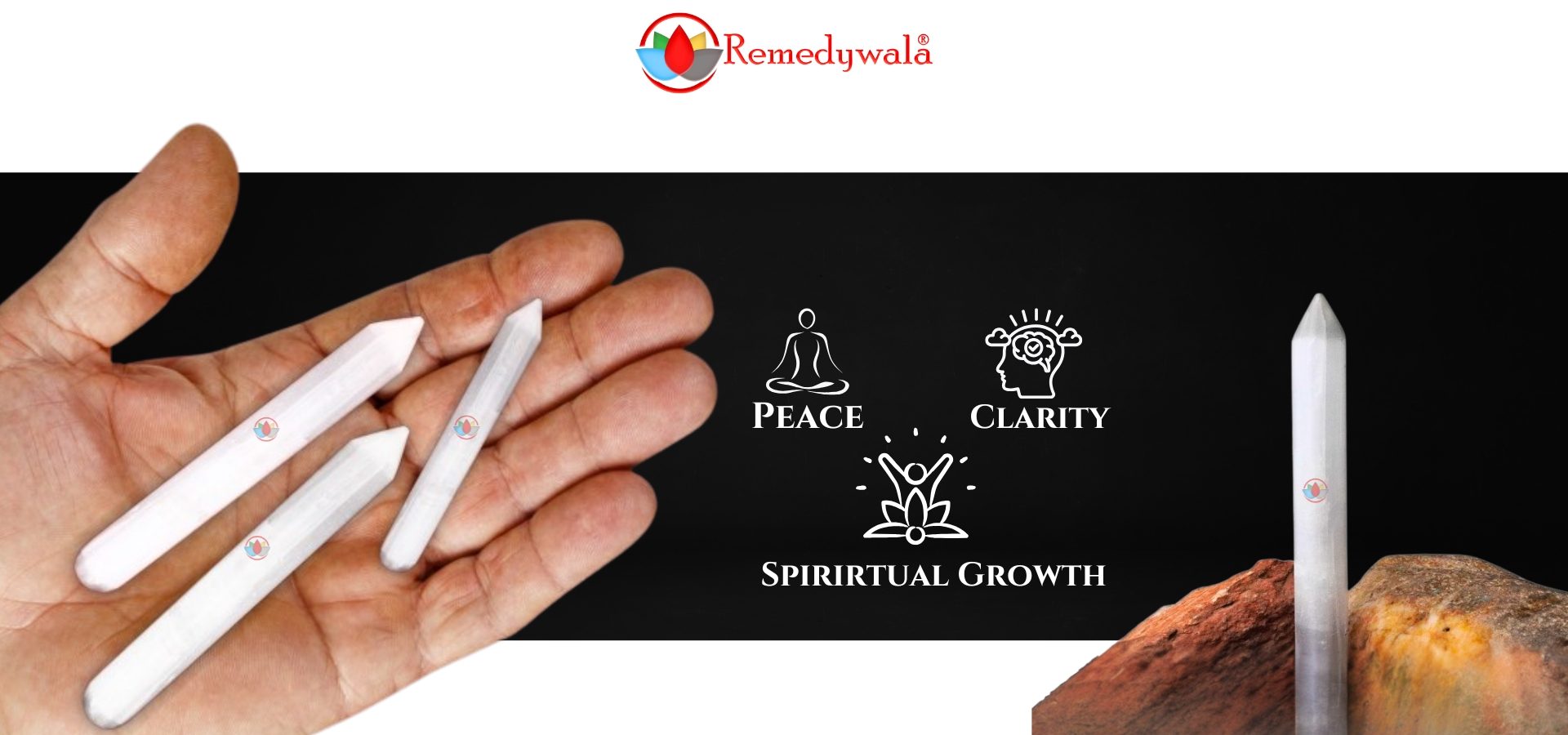 Pointed Selenite Wand, Selenite Pencil, Selenite Pointer (4)