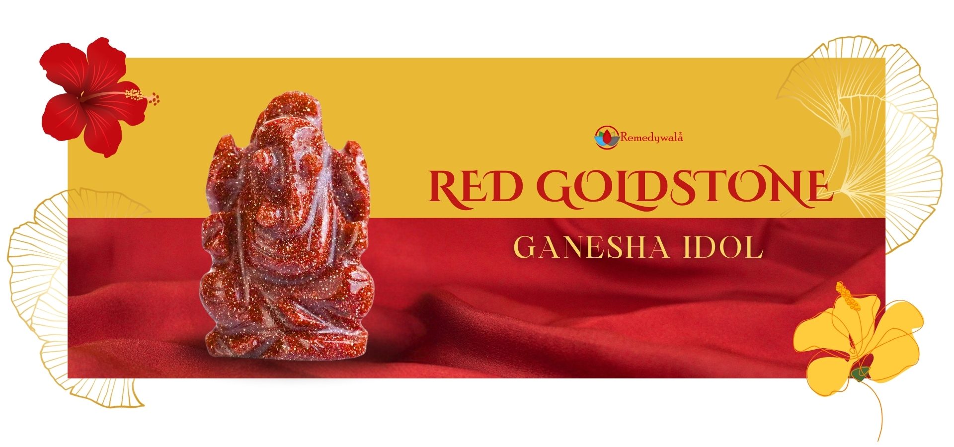 Red Goldstone Ganesha (1)