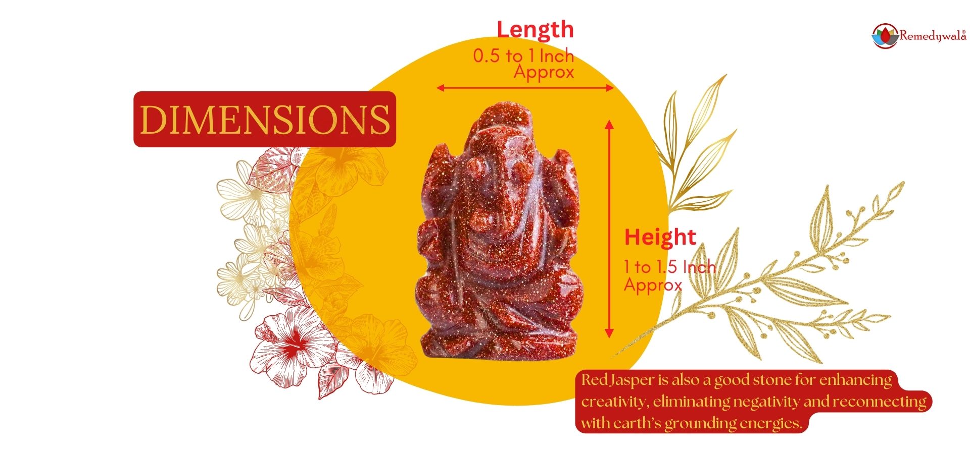 Red Goldstone Ganesha (2)
