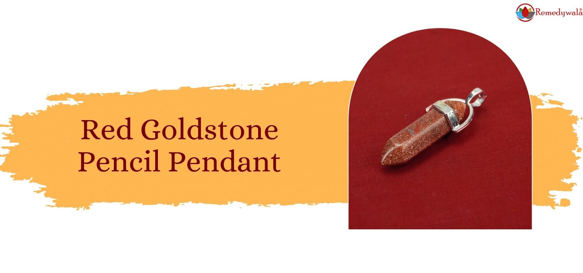 Red Goldstone Pencil Pendant (1)