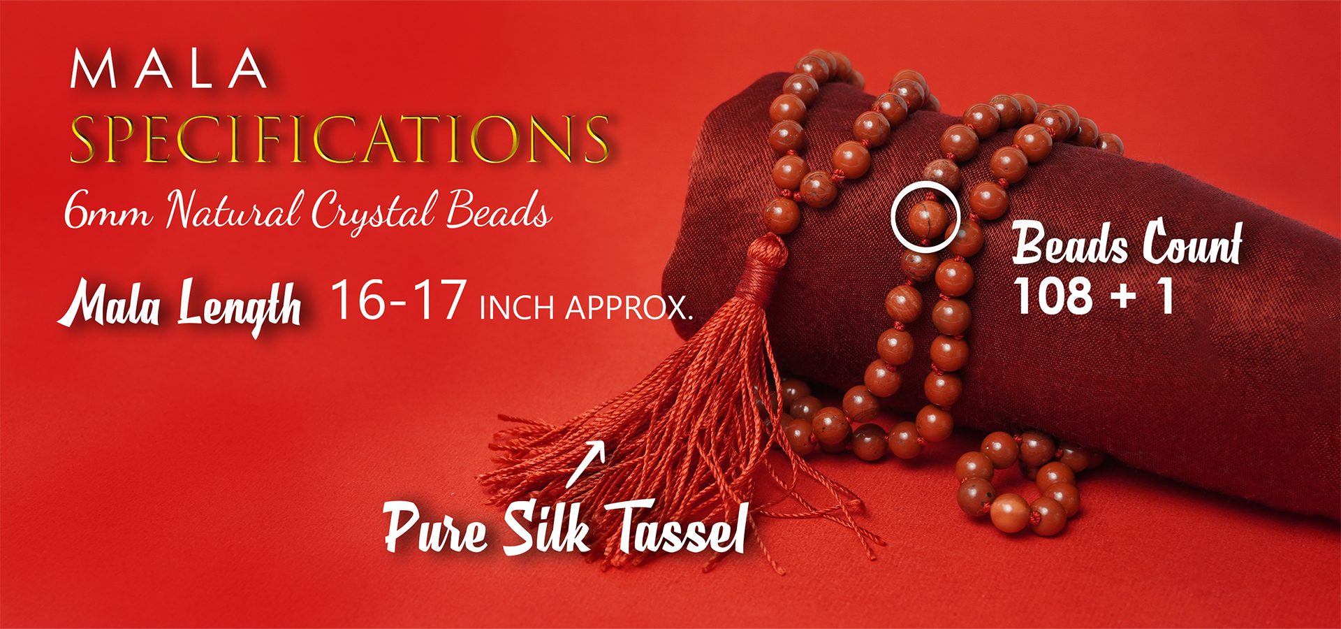 Red Jasper 6mm Mala