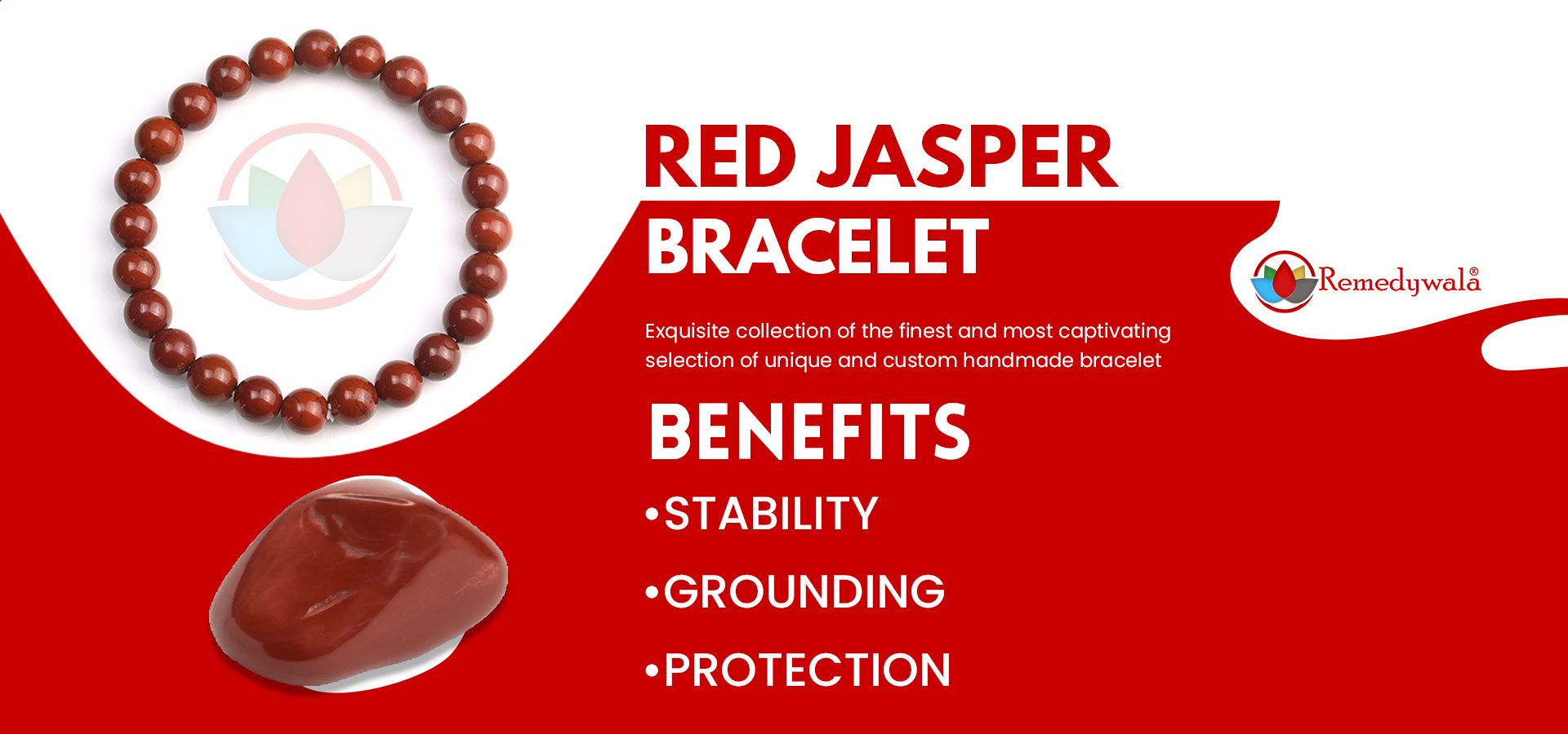 Red Jasper Bracelet 8mm Red Jasper Bracelet 8mm