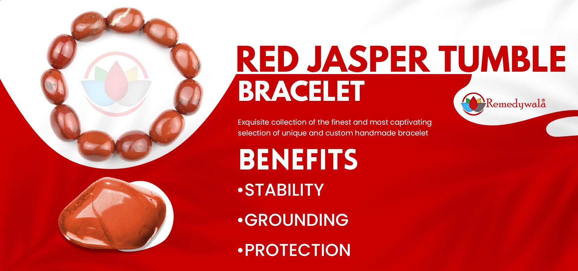 Red Jasper Tumble Bracelet