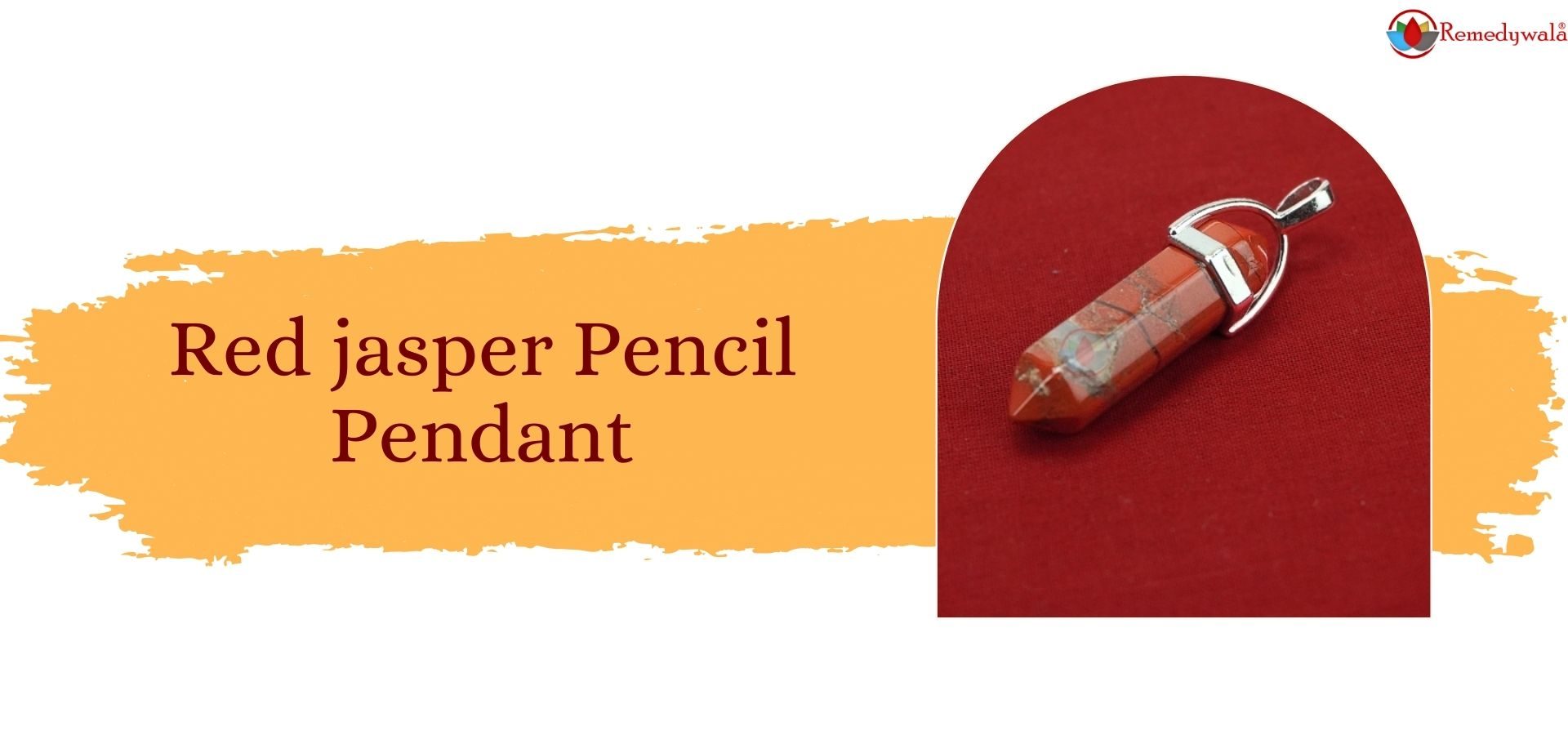 Red jasper Pencil Pendant (1)
