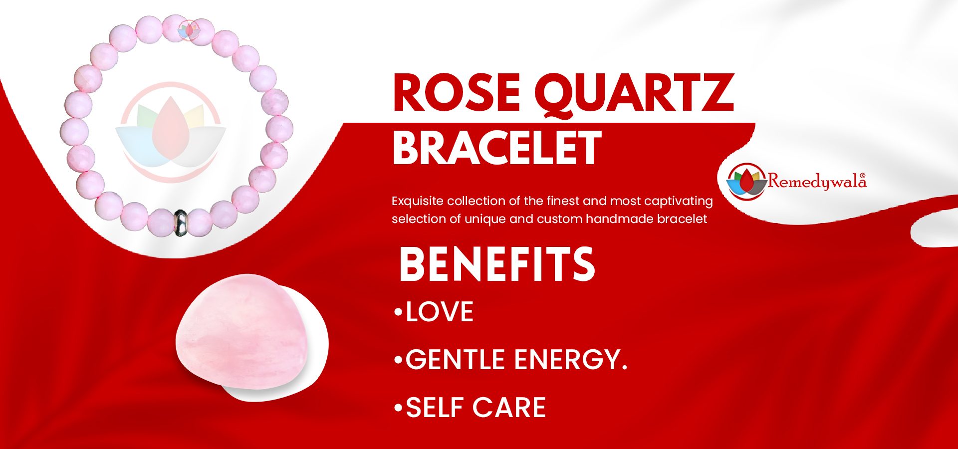 Rose Quartz Bracelet 8mm – Remedywala Rose Quartz Bracelet 8mm - Remedywala