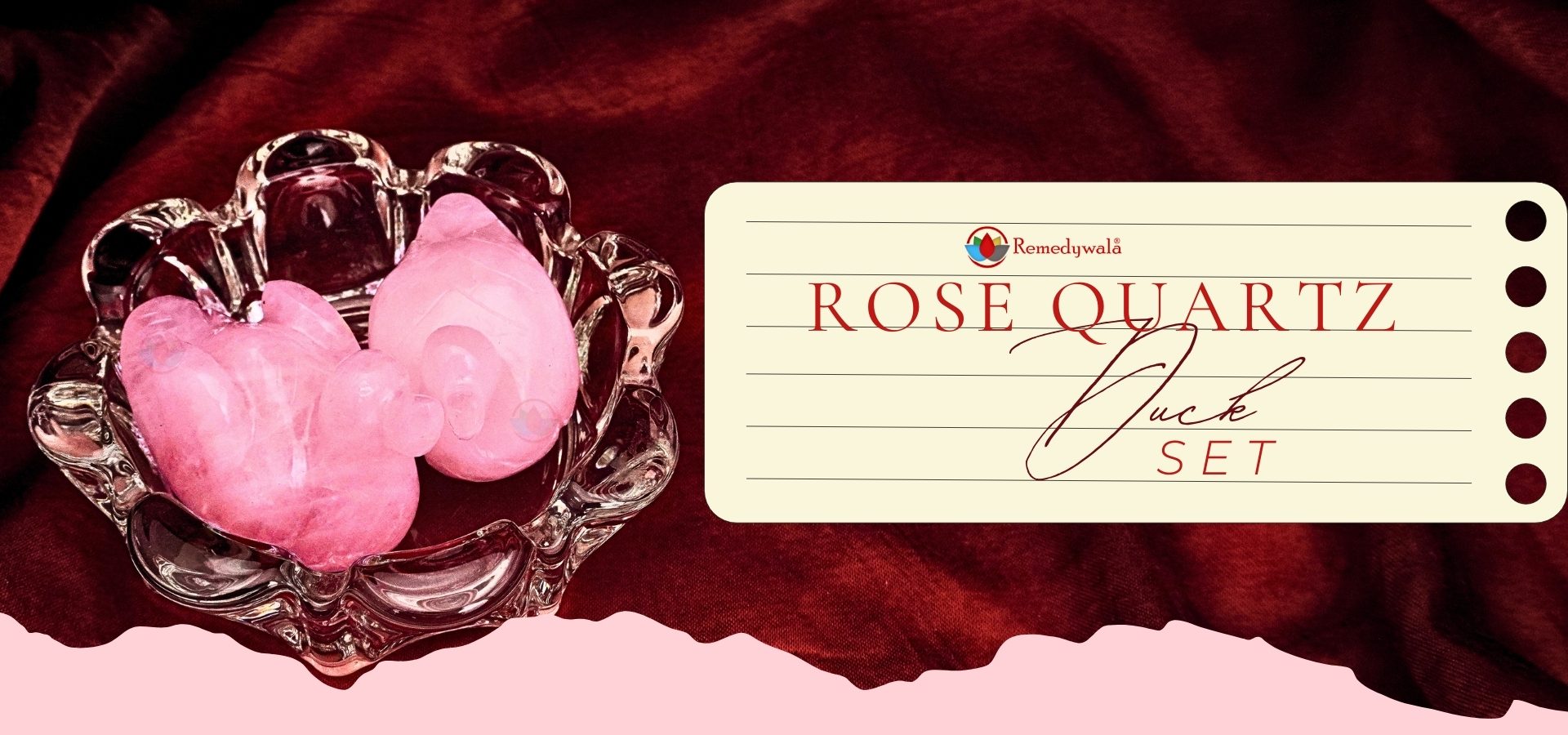 Rose Quartz Duck Set (1)