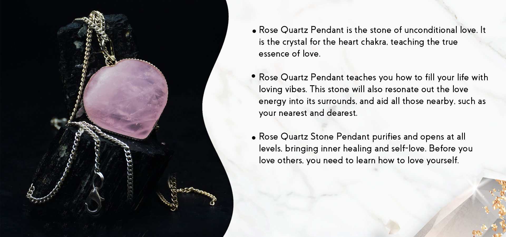 Rose Quartz Frame Heart Shape Pendant (Big) Rose Quartz Frame Heart Shape Pendant (Big)