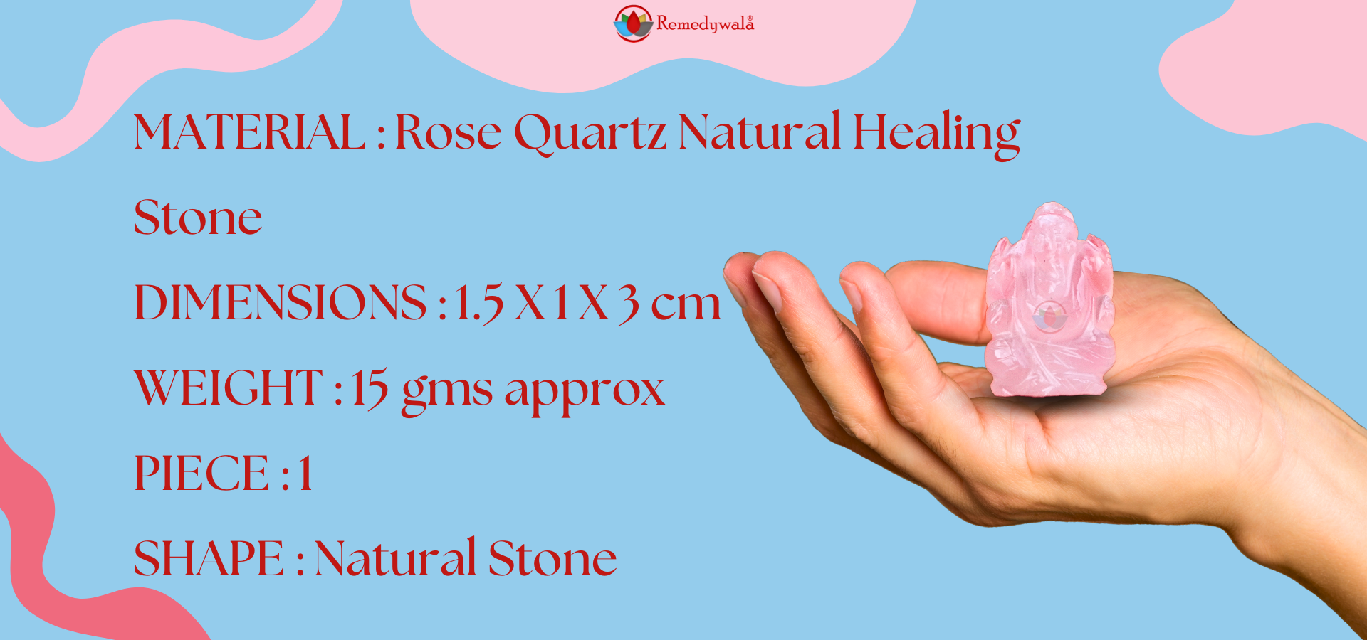 Rose Quartz Ganesha (2)