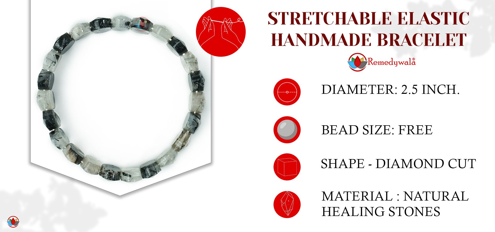 Routile Bracelet (Diamond Cut Tumble) Routile Bracelet (Diamond Cut Tumble)