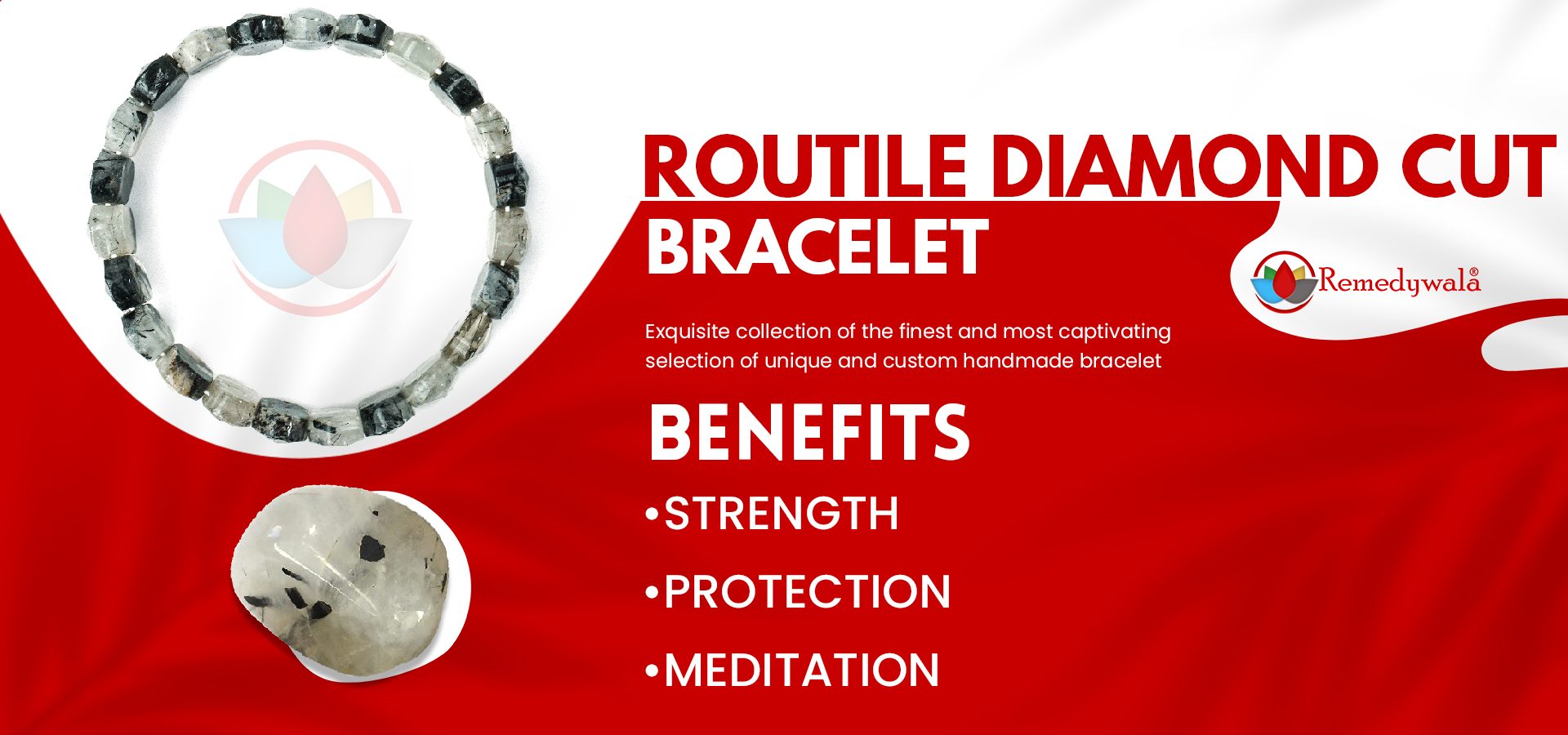 Routile Bracelet (Diamond Cut Tumble) Routile Bracelet (Diamond Cut Tumble)