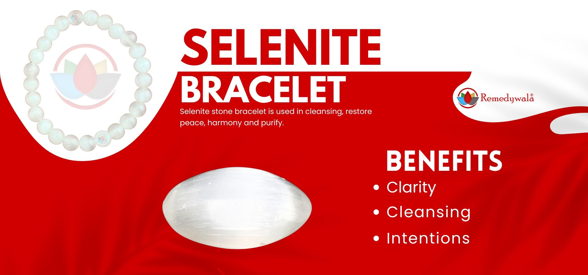 Selenite Bracelet 8mm Selenite Bracelet 8mm