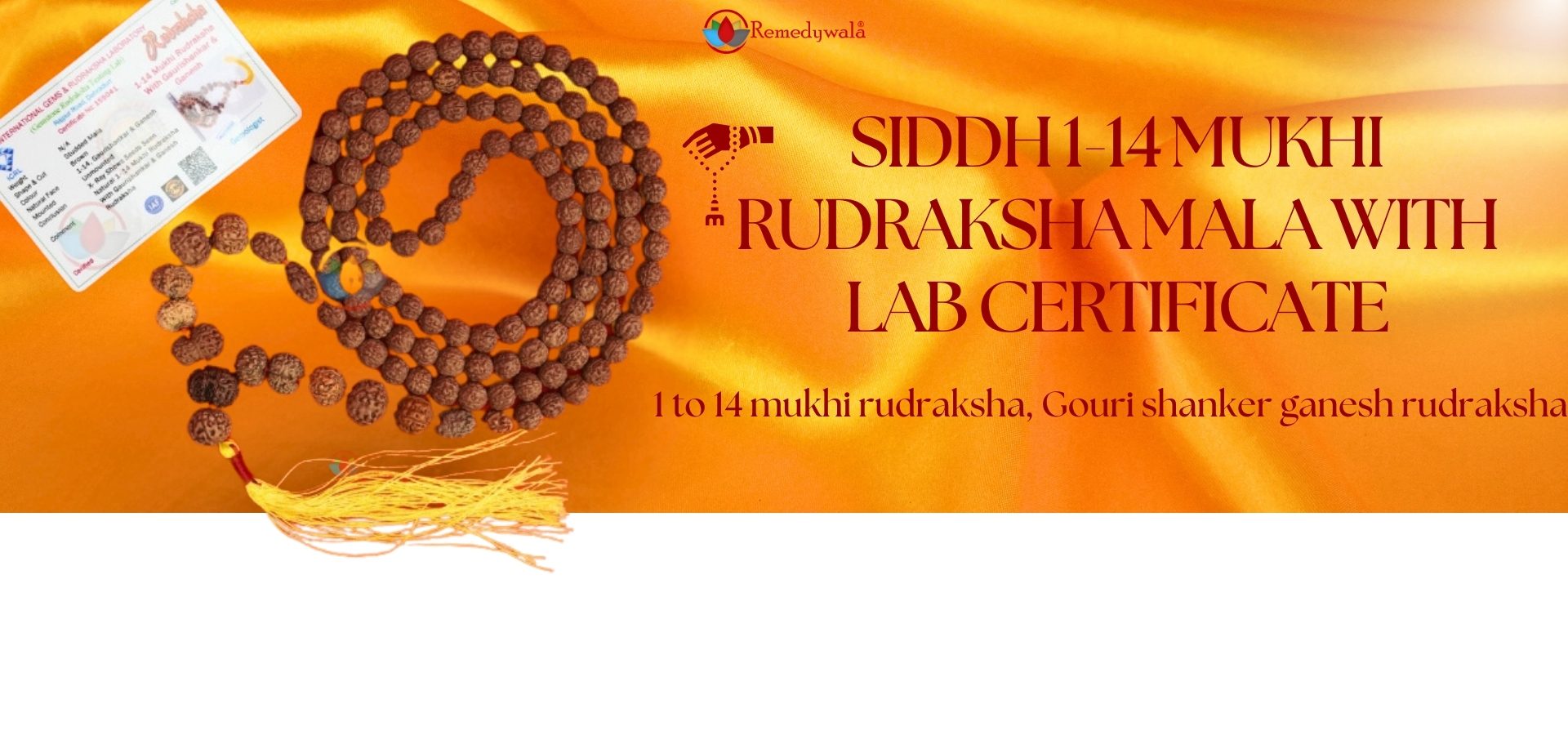 Siddh 1-14 Mukhi Rudraksha Mala with Lab Certificate (1) Siddh 1-14 Mukhi Rudraksha Mala with Lab Certificate (1)