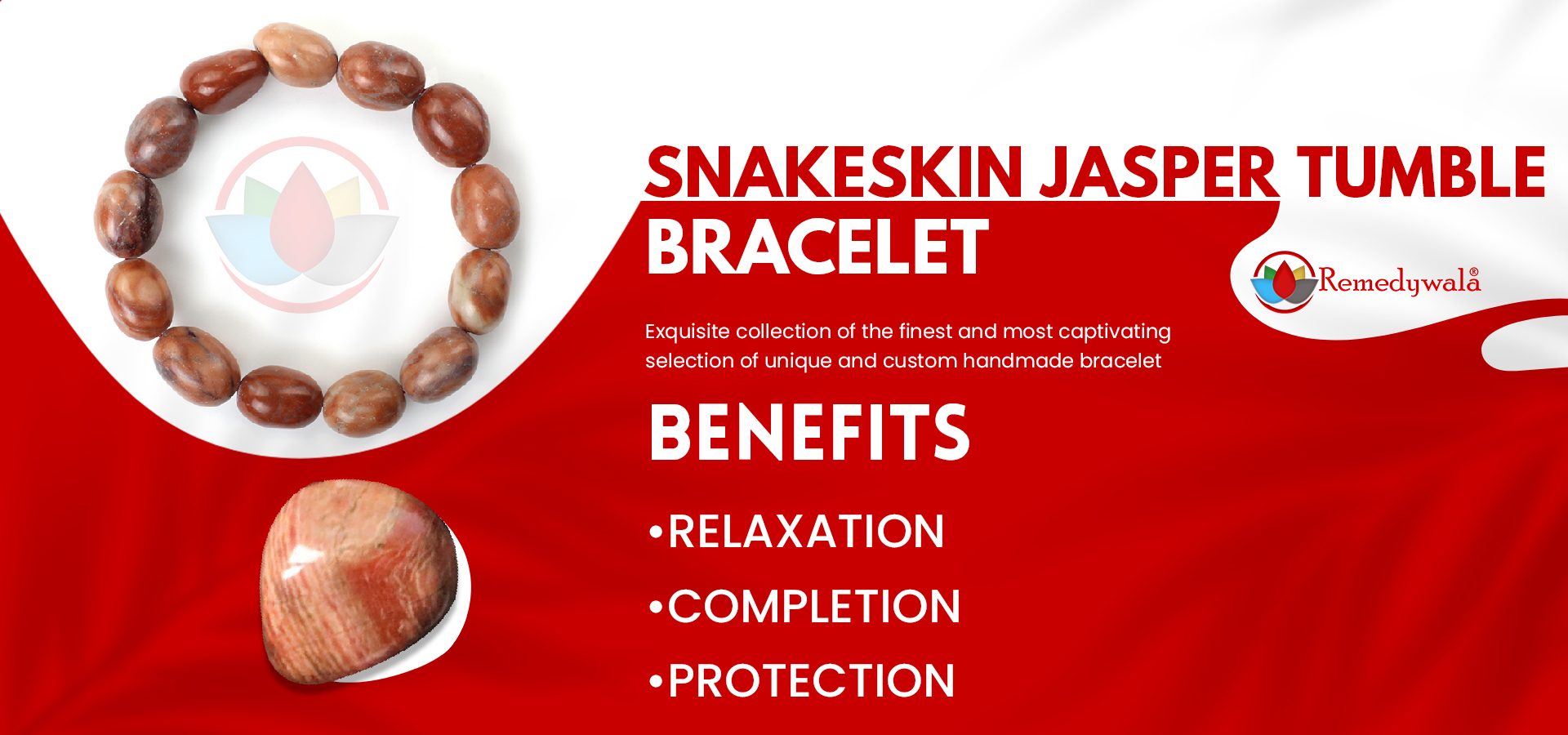 Snakeskin Jasper Tumble Bracelet Snakeskin Jasper Tumble Bracelet