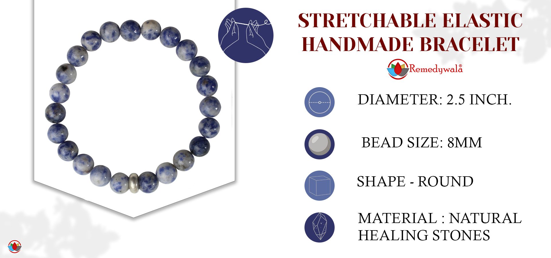 Sodalite Bracelet 8mm Sodalite Bracelet 8mm