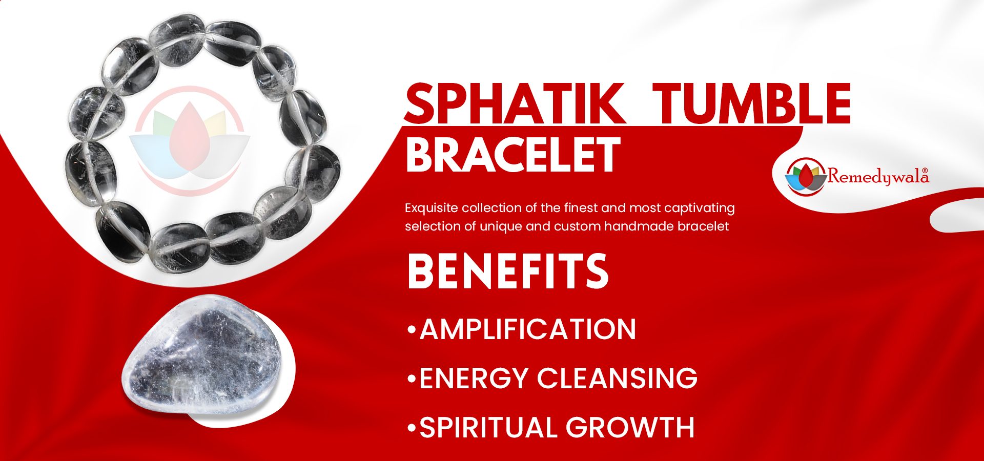 Sphatik Tumble Bracelet Sphatik Tumble Bracelet
