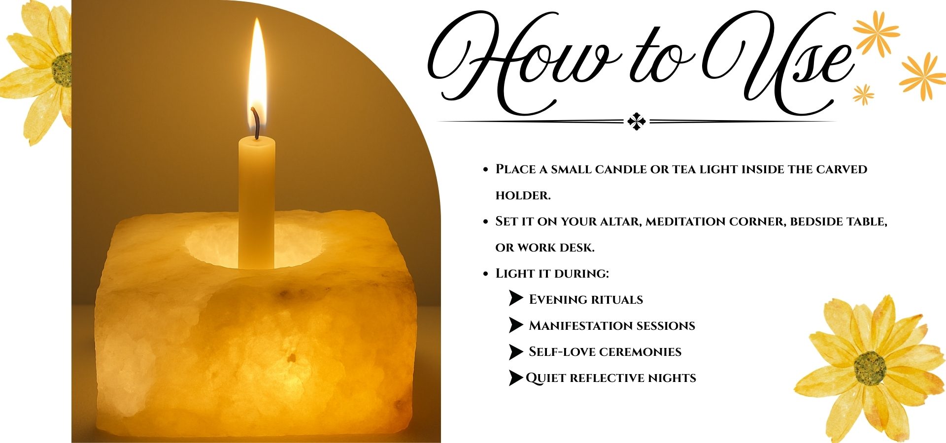 Square Shape Candle Holder Natural Himalayan Rock Salt Crystal (2)