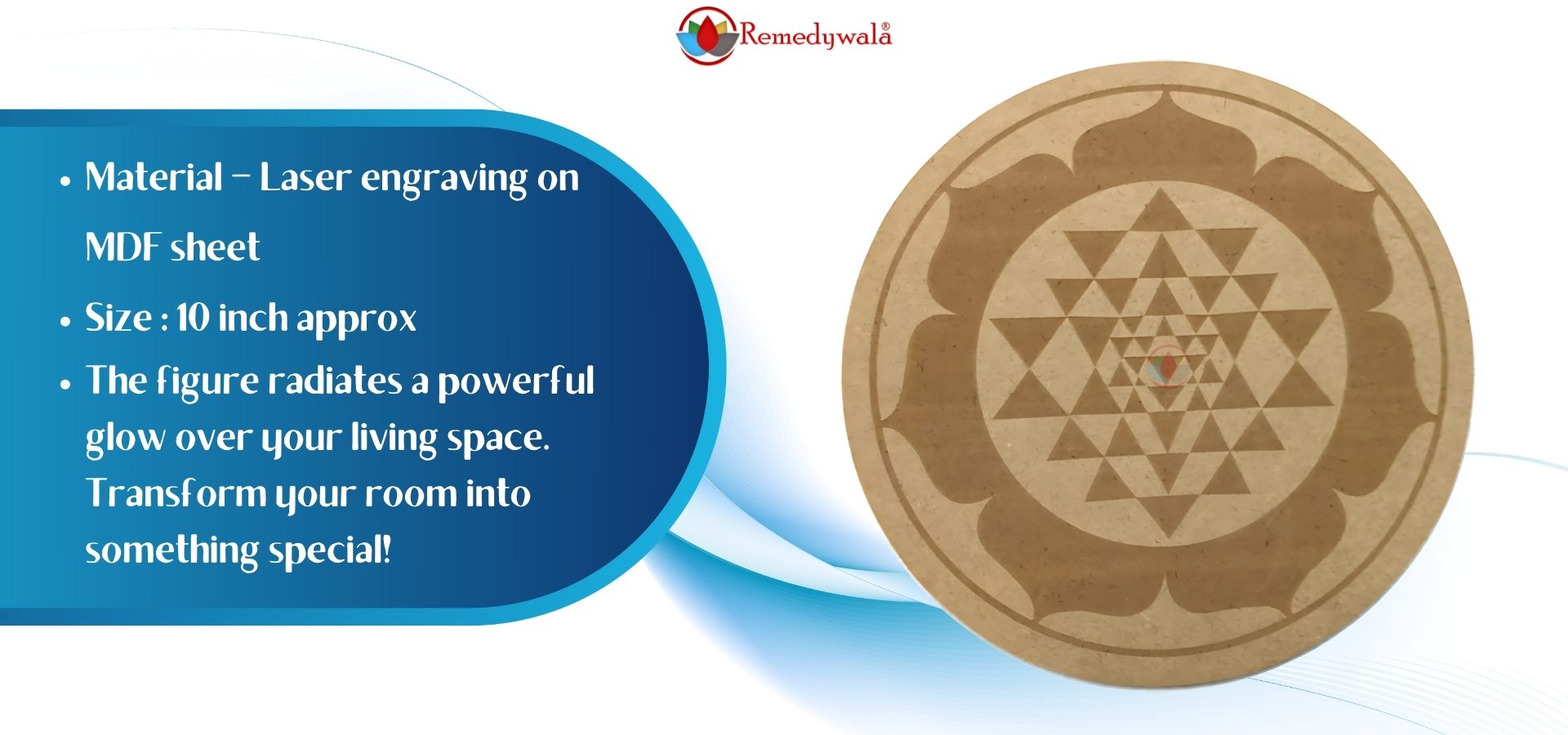 Sri Yantra Crystal Grid Plate (10 Inch Approx) (1)