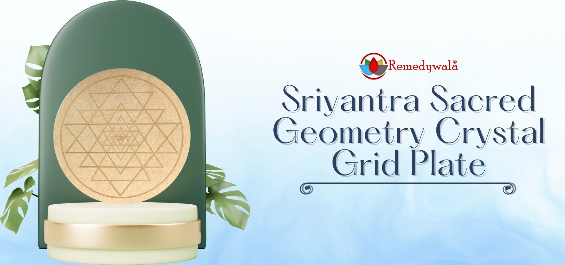 Sriyantra Sacred Geometry Crystal Grid Plate (10 Inch Approx) (8)