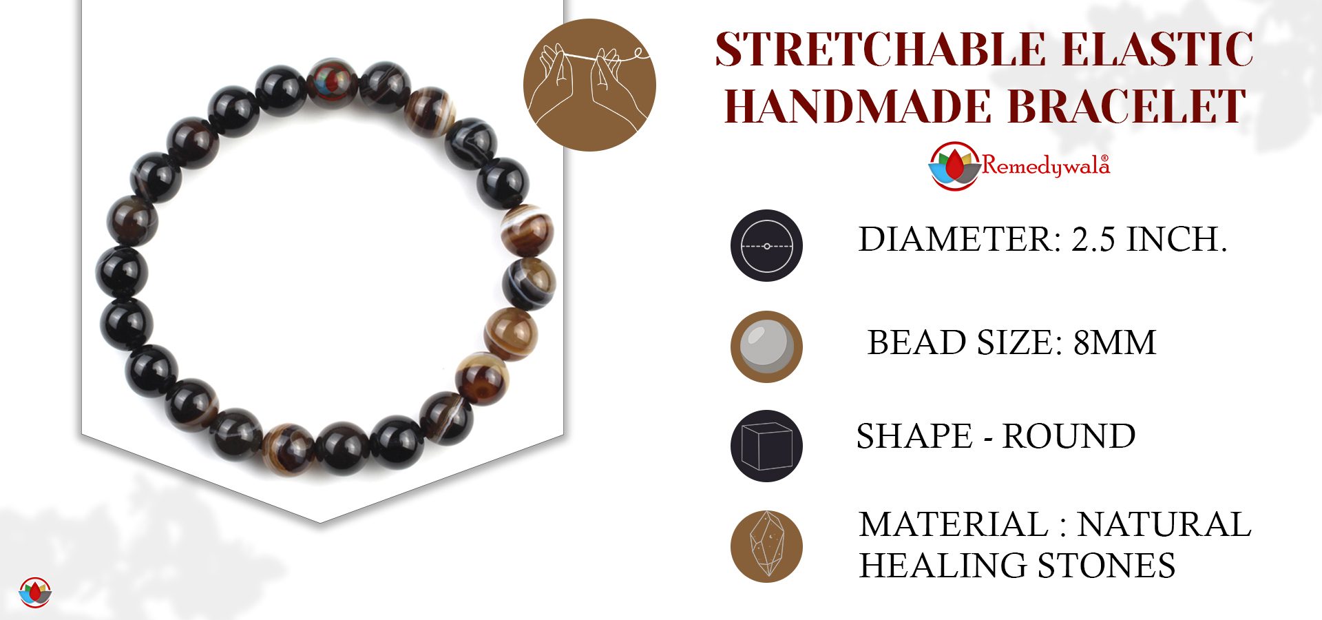 Sulemani Hakik Bracelet 8mm Sulemani Hakik Bracelet 8mm