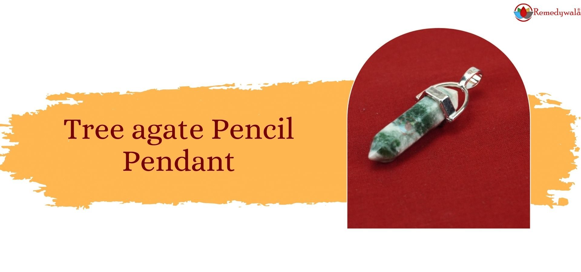 Tree agate Pencil Pendant (1)