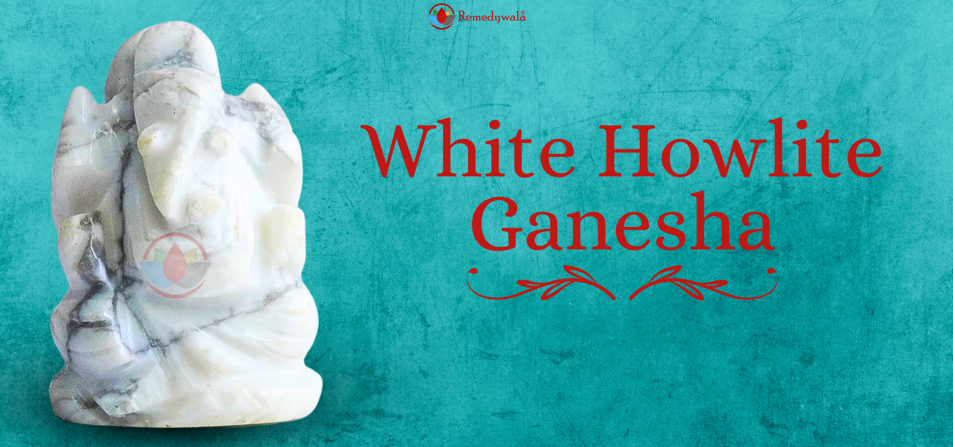 White Howlite Ganesha (1)