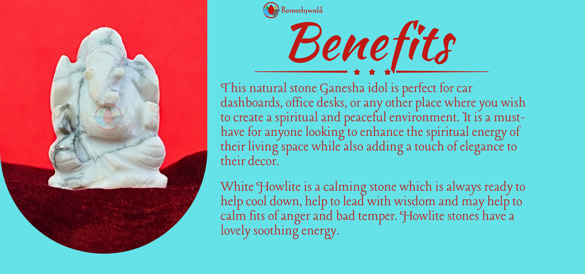 White Howlite Ganesha (3)
