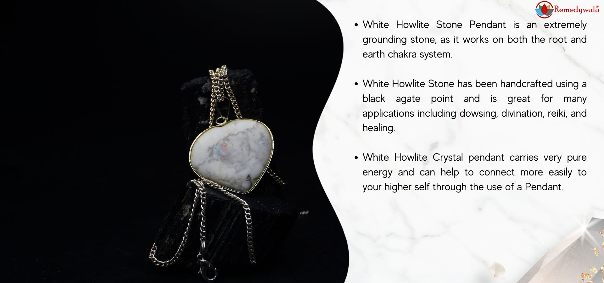 White howlite heart Shape pendant (2) White howlite heart Shape pendant (2)