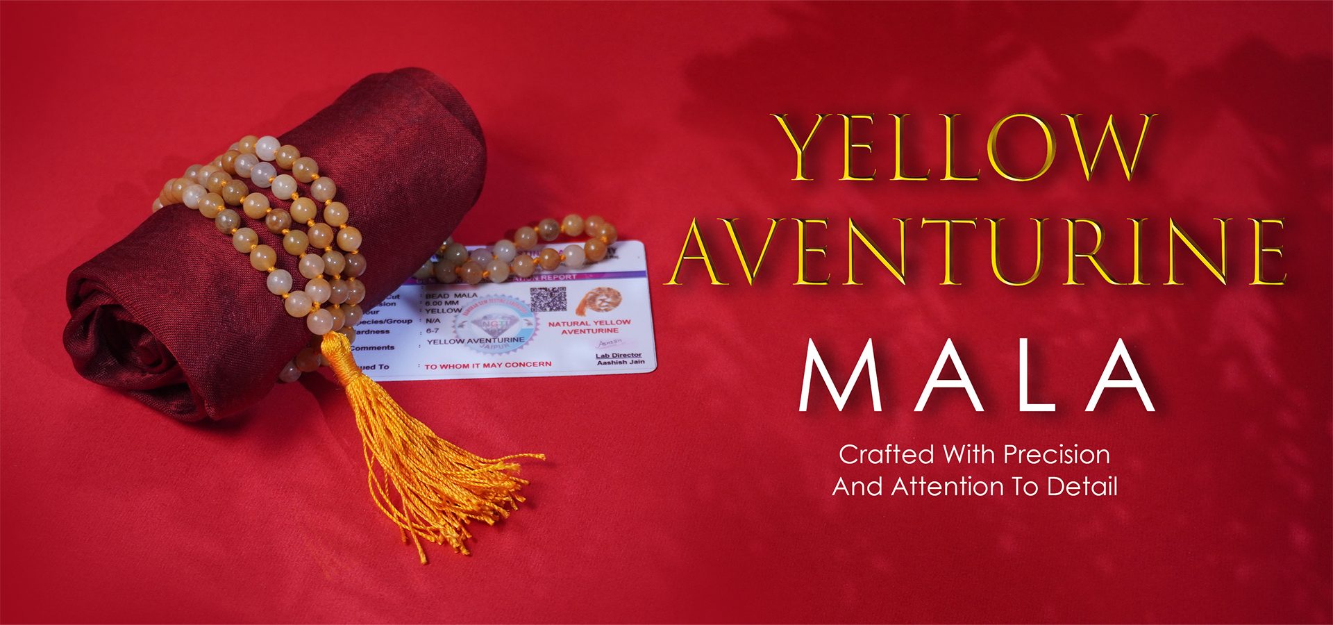 Yellow Aventurine 6mm Mala