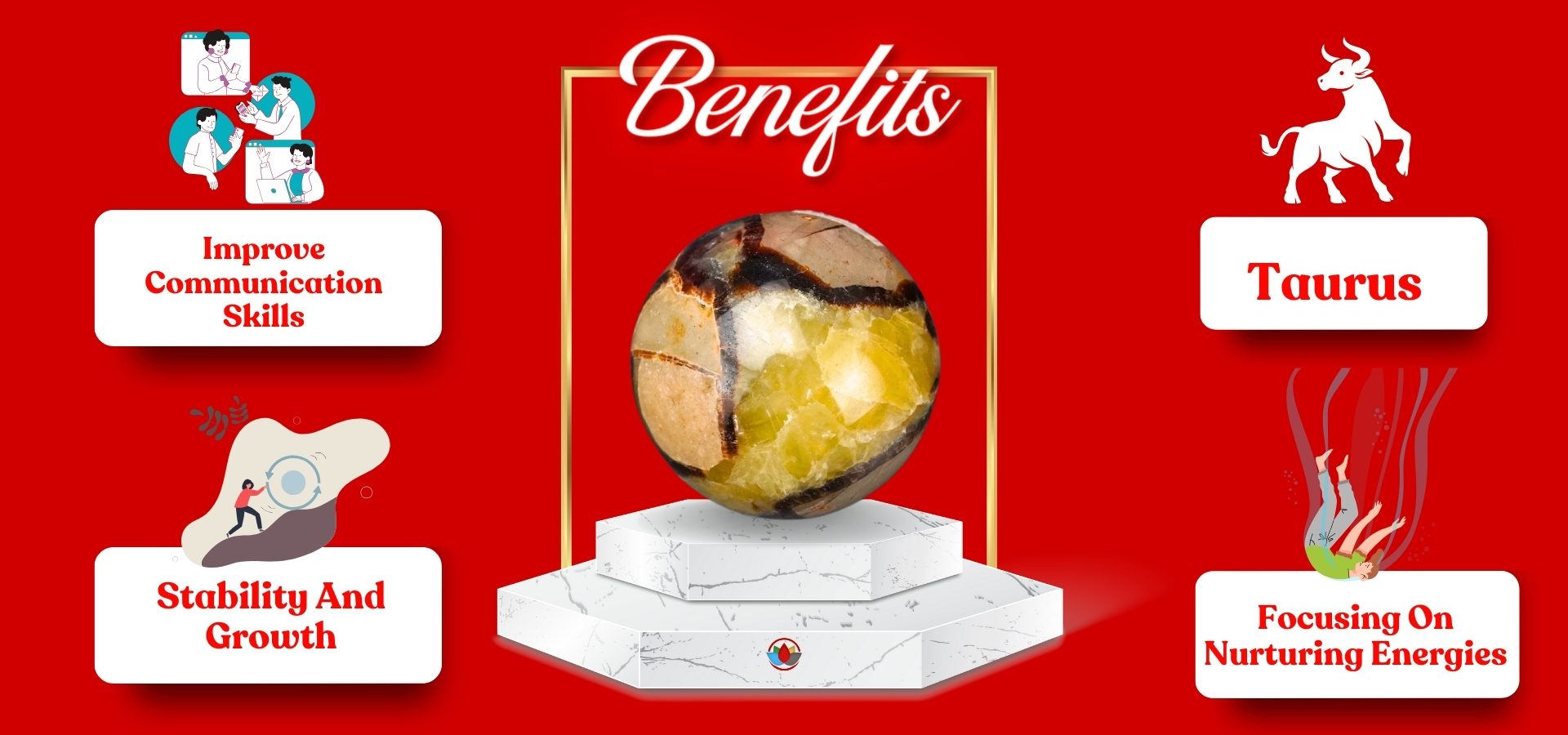 Septarian Sphere Ball Septarian Sphere Ball